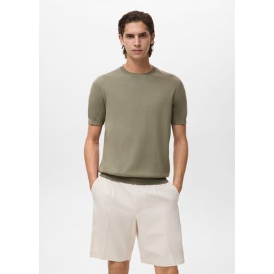 T-shirt maille fine coton MANGO MAN