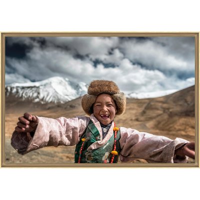 Tirage Encadré Sur Verre Synthétique Smile Of Tibet TIRAGE D'ART CEANOTHE