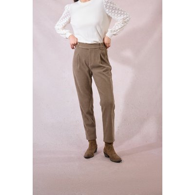 Pantalon carotte en velours MOLLY BRACKEN
