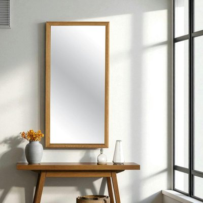 Miroir d'entrée vertical - cadre bois clair 80 cm IENA PIER IMPORT