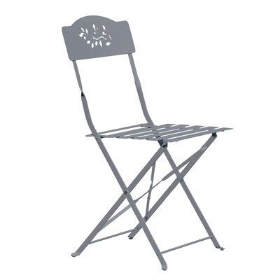 Lot de deux chaises de jardin pliante en acier IMAGIN