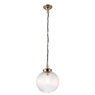 Ribbed Glass Pendant Light 400-1000mm SO'HOME