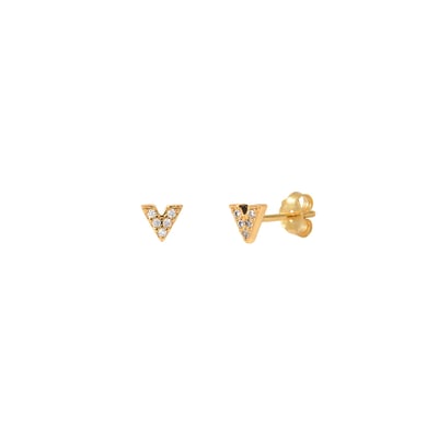Boucles d'oreilles dorées vic - puces CAROLINE NAJMAN