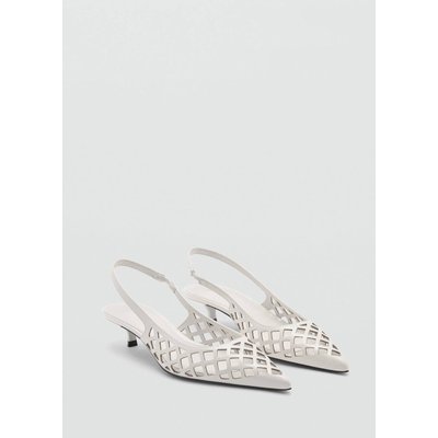 Chaussures kitten heel perforées MANGO