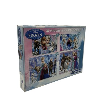 4 puzzles 20X60X100X180 pièces Reine des Neiges Disney - Bon état CLEMENTONI