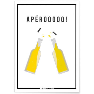 Affiche 'Apérooooo' L'AFFICHERIE