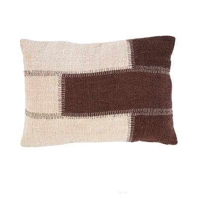 Housse de coussin en coton COCOA PATCHWORK BAZAR BIZAR