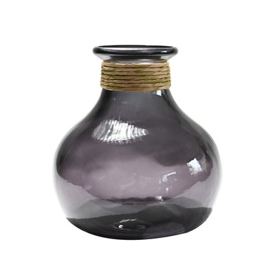 Vase dame-jeanne en verre recyclé h 21 cm MIRAMAR SENSEI MAISON