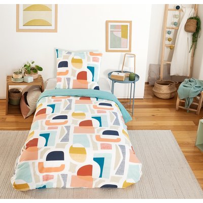 Parure imprimée avec taie(s) en housse de couette polycoton, Colors C DESIGN HOME TEXTILE