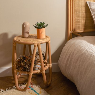 Tabouret en rotin et cannage - GILI SAUDARA COLLECTIONS