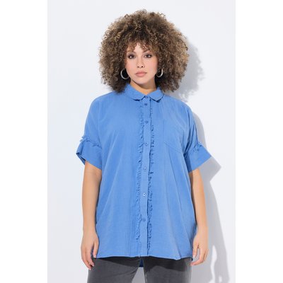Chemisier oversize en mousseline, franges ULLA POPKEN