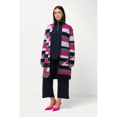 Cardigan motif Jacquard. Coupe ouverte et ULLA POPKEN