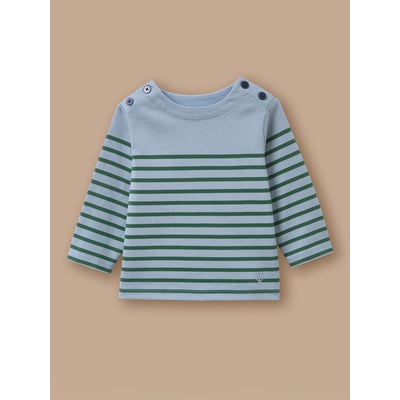 T-shirt marinière boutonné CYRILLUS