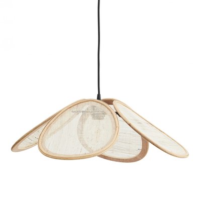 Lampe Suspension en Rotin et Lin MADAM STOLTZ
