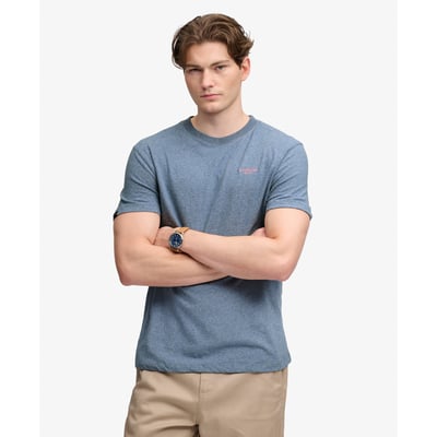 T-shirt Logo Superposé Brodé Essential SUPERDRY