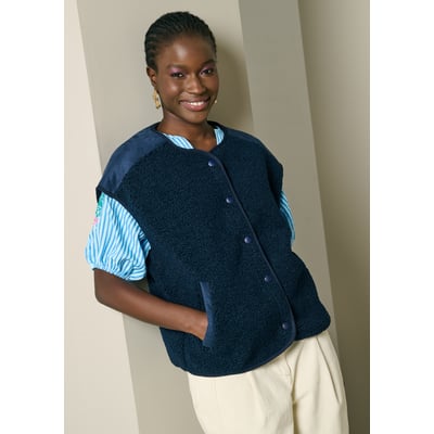 Veste teddy sans manches LOLALIZA