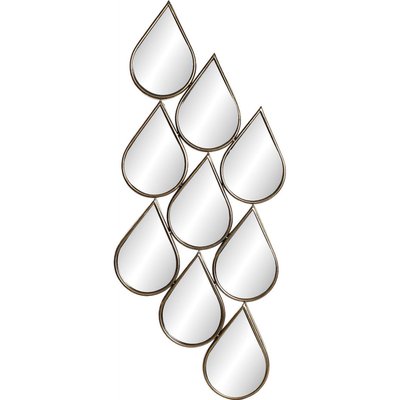 Miroir en métal goutte d'eau élégant RECOLLECTION