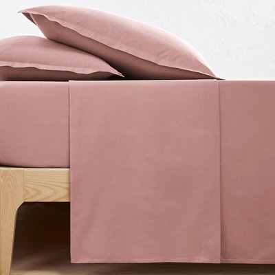 Scenario Plain 100% Cotton Percale 200 Thread Count Flat Sheet LA REDOUTE INTERIEURS