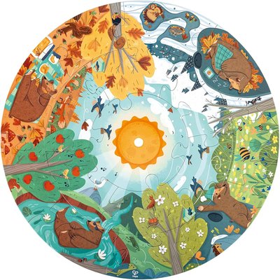 Puzzle circulaire 4 saisons HAPE
