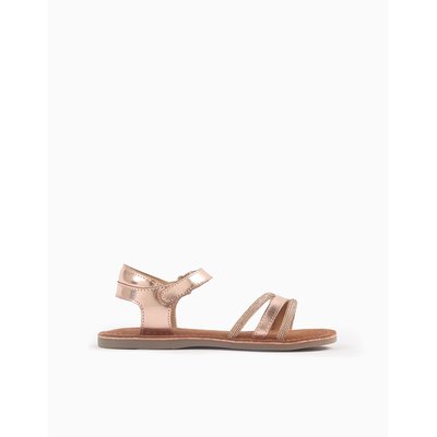 Sandales en Cuir avec Strass ZIPPY