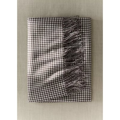 Couverture détail franges MANGO HOME