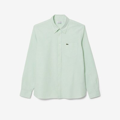 Chemise droite à rayures, manches longues LACOSTE