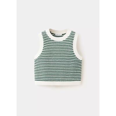 Gilet maille rayures MANGO KIDS