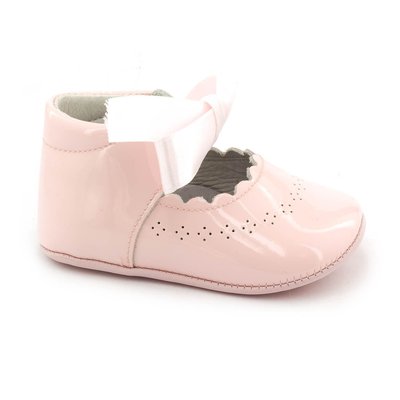 Chaussures premiers pas cérémonie à lacet en cuir vernis CLÉMENCE BONI&SIDONIE