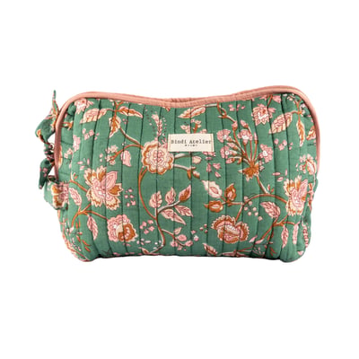 Trousse de toilette en coton matelassé Nesta BINDI ATELIER