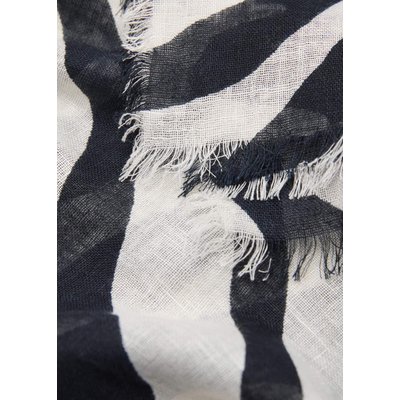 Foulard mélange lin zèbre MANGO