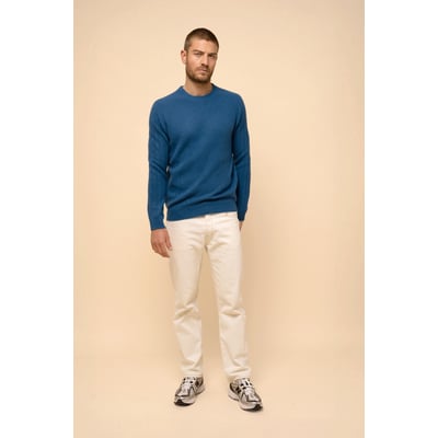 Pull Col Rond 4 Fils Paon Lukka JUST CASHMERE