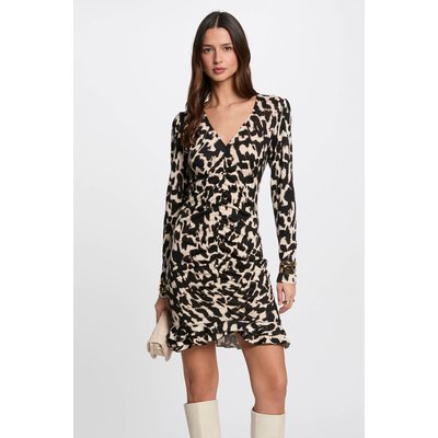 Robe courte ajustée imprimée MORGAN