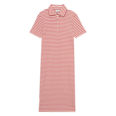 Robe Romane en coton marine INES DE LA FRESSANGE PARIS