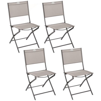 Lot de 4 chaises de jardin pliables Modula HESPERIDE
