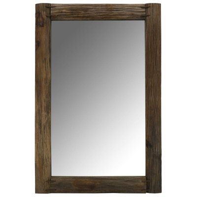 Miroir rectangulaire en bois recyclé rustique Rectangle AUBRY GASPARD