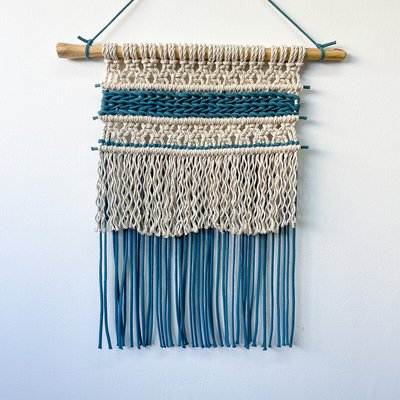 Decoração de parede em macramé BLUES, Macramar MACRAMAR