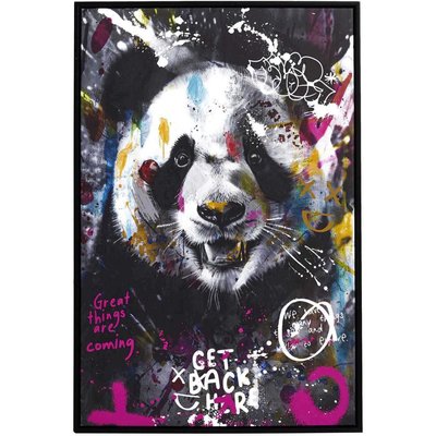 Tableau décoratif Animal coloré 60 x 90 cm Panda CMP