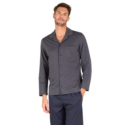 Pyjama long col chemise et ouvert EMINENCE