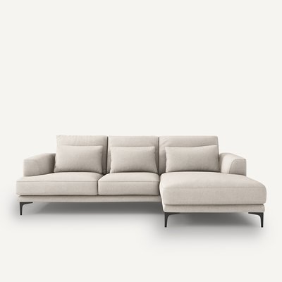 Ecksofa Marsile mit Ecke rechts, Strukturgewebe Viskose/Leinen AM.PM