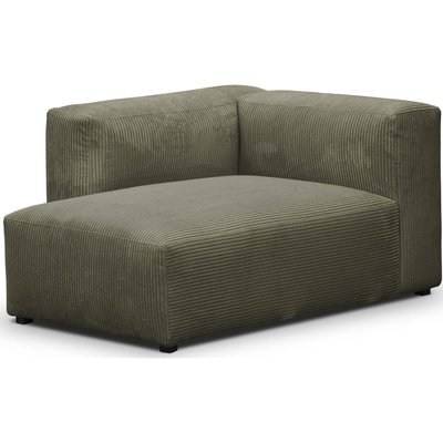 Méridienne d'angle à gauche modulable en velours côtelé - MODULO HOMIFAB