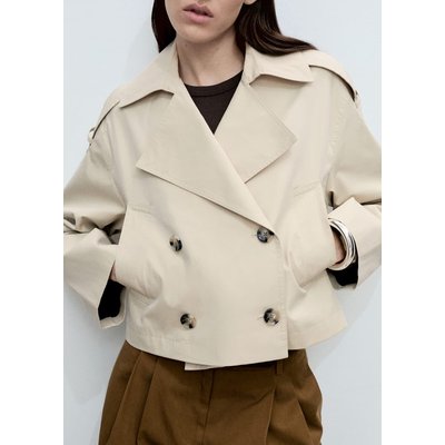 Trench crop double boutonnage MANGO