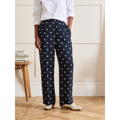 Pantalon large à pinces imprimé pois Léna CYRILLUS