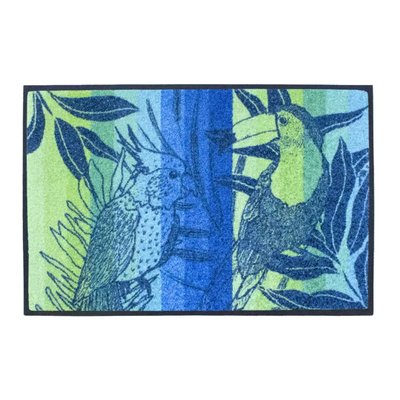 Tapis decor caoutchouc & nylon TOUCANS GARNIER THIEBAUT