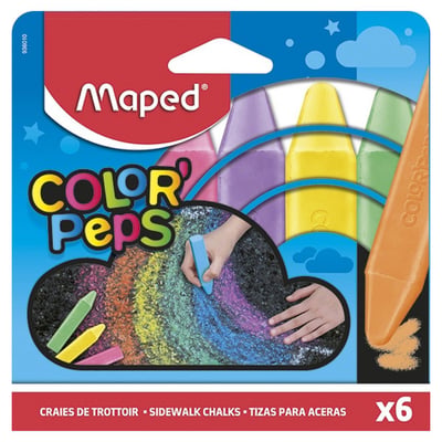 6 Craies de trottoir Color Peps MAPED