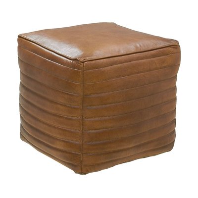 Pouf cube en cuir AUBRY GASPARD