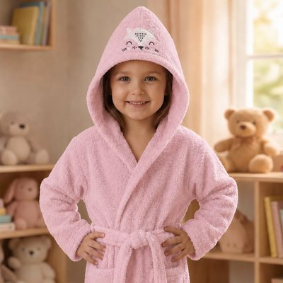 Peignoir enfant enfant pur coton PETITE RENARDE GARNIER THIEBAUT