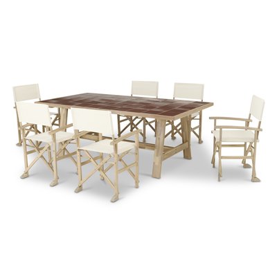 Salon de jardin, 6 chaises, BISBAL&JAVA LIGHT DEFORA HOME