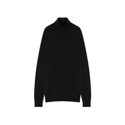 Pull Col Roulé Noir Connor JUST CASHMERE