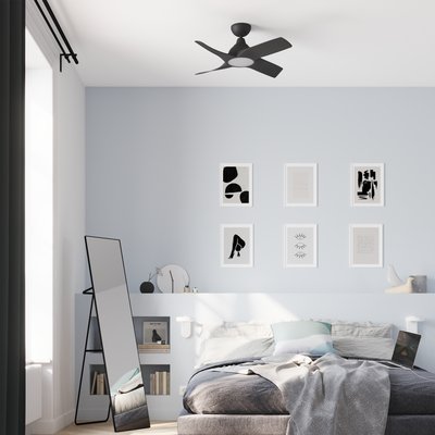 Ventilateur de plafond avec lumière en ABS, SIROCO PLUS INSPIRE