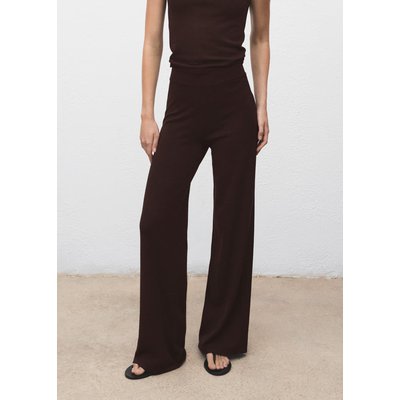Pantalon large maille fine MANGO